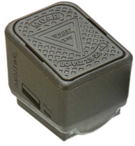 Ghost Inc. Mother of All Baseplates LoViz Mag Extension +4 Rounds of 9MM or 3 Rounds of 40 Matte Finish Black Fits Glock
