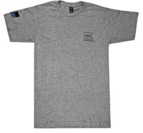 Glock AP95681 We've Got Your Six Medium Short Sleeve T-Shirt Gray Cotton/Polyester