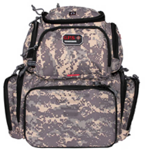G*Outdoors GPS-1711BPDC Handgunner Range Backpack With 4 Gun Cradle Fall Digital Camo