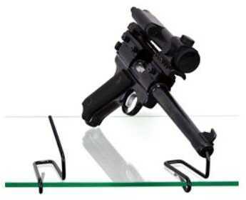Gun Storage Solutions Handgun Front Kikstands Vinyl Coated Fits Guns As Small As .22 Caliber 1 Per Stand Attachs To Back