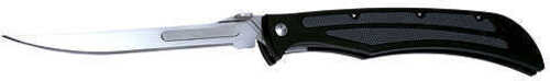 Havalon Baracuta Z Folding Knife Liner Lock 5" Stainless Steel Blade Black Polymer Handle with Gray Rubber Grip Inserts