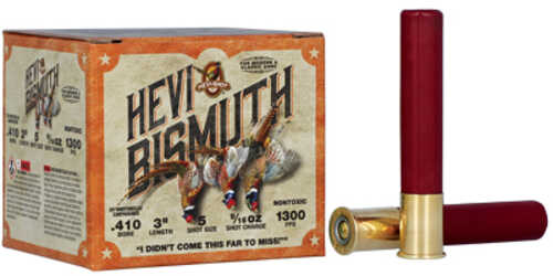 HEVI-Shot Hevi-Bismuth Upland 410 Bore 3" Chamber #5 Shot Steel Pellets 25 Round Box HS19715