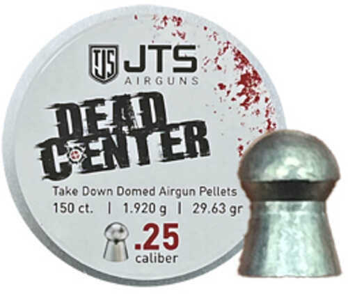 JTS Group Dead Center .25 Caliber Pellets Domed Tip 29.63 Grain 150 Per Tin JAC114