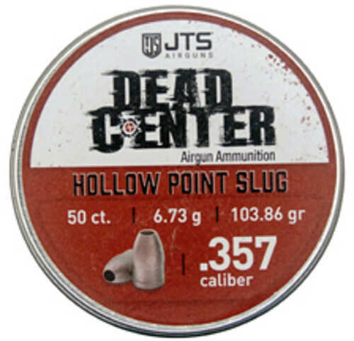 JTS Group Dead Center .357 Caliber Pellets Hollow Point Tip 50 Per Tin JAC200