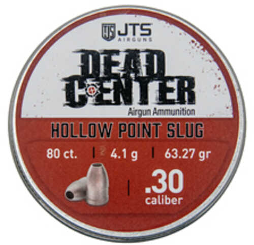JTS Group Dead Center .30 Caliber Pellets Hollow Point Tip 80 Per Tin JAC201