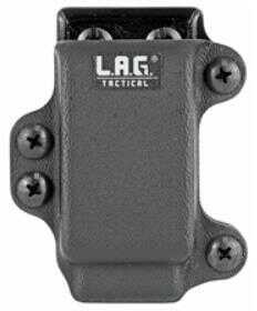L.A.G. Tactical Inc. Single Pistol Magazine Carrier Fits Glock 43 and M&P Shield Magazines Kydex Black Finish 34005