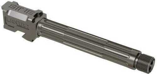 LanTac USA LLC 9INE Barrel Fluted Threaded 1/2-28 Fits Glock 17 Stainless Steel Finish Silver Includes Matching P