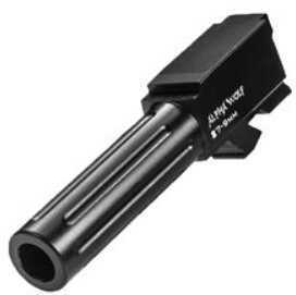 Lone Wolf Distributors AlphaWolf Barrel 9MM Salt Bath Nitride Coated Fluted 416R Stainless Steel Conversion to 9mm Stock
