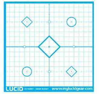 Lucid LLC Target 18"X18" Precision "Sight In" 20/Pack L-Target-1