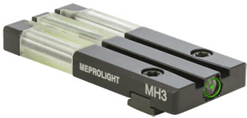 Meprolight USA FT Bullseye Front Sight Fixed Tritium/Fiber Optic Green Black Frame For Most Glock