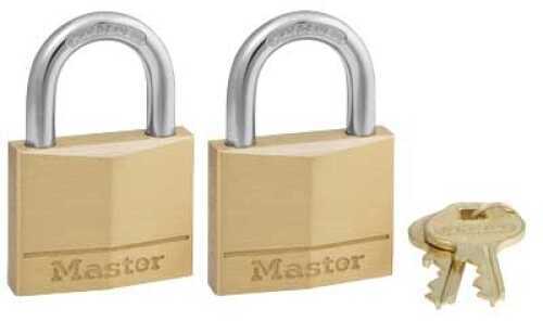 MasterLock 140 Lock Brass 2 Pack/ Keyed Alike 140T