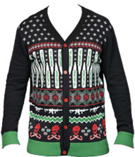 Magpul Industries Ugly Christmas Sweater Krampus Large Black With Custom Knit Graphics 55% Cotton 45% Acrylic Mag1198-96