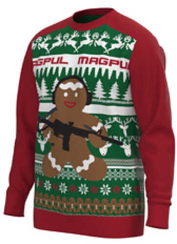 Magpul Industries Ugly Christmas Sweater Gingarbread Xxx-large Red Green And White With Custom Graphics 55% Cotton 45% A