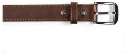 Magpul Industries Tejas El Original Gun Belt 1.5" Width Chocolate Finish Bullhide Leather Exterior With Reinforced Polym