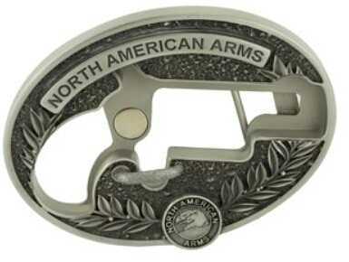 North American Arms Long Rifle Ova Ornate Belt Buckle For 1 1/8 only Secure Clip Release Fits Belts 1" to