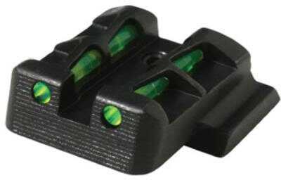 Hiviz GLLW11 LiteWave Fits Glock 42/43 Green Rear Black