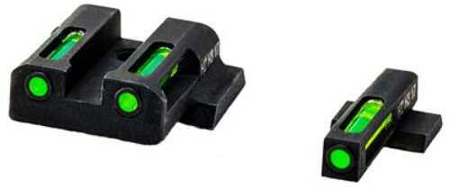 Hi-Viz LiteWave H3 Tritium/Litepipe Night Sights Fits HK45 HK45C P30 P30SK VP9 and VP40 Green Front Rear HKN321