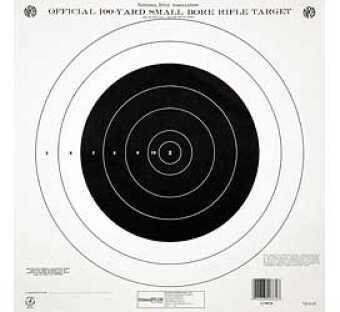 Champion Traps And Targets NRA Paper GTQ-4(P) - 100 Yd. Single Bulls Eye (Training & Qualify) 12/Pk 14"X14"