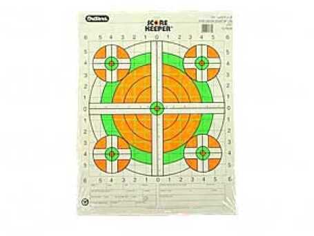 Score Keeper Fluorescent Orange & Green Bull Targe-img-0