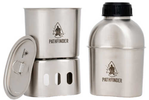 Pathfinder Canteen Cooking Set 39oz Wide-mouth Stainless Steel 25oz Nesting Cup