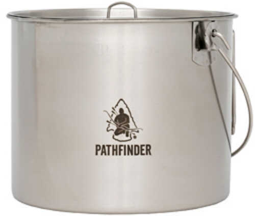 Pathfinder 120oz Bush Pot/lid Set Stainless Steel Pf120bp-102
