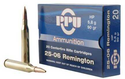 25-06 Rem 90 Grain Hollow Point 20 Rounds Prvi Partizan Ammunition Remington