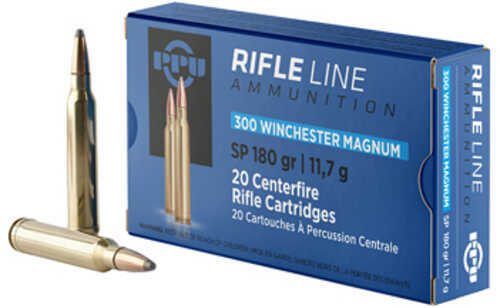 Prvi Partizan Standard Rifle 300 Winchester Magnum 180 Grain Soft Point 20 Round Box PP3003
