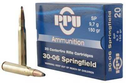 30-06 Springfield 150 Grain Soft Point 20 Rounds Prvi Partizan Ammunition
