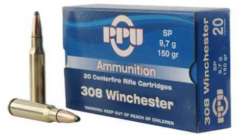 308 Win 150 Grain Soft Point 20 Rounds Prvi Partizan Ammunition 308 Winchester