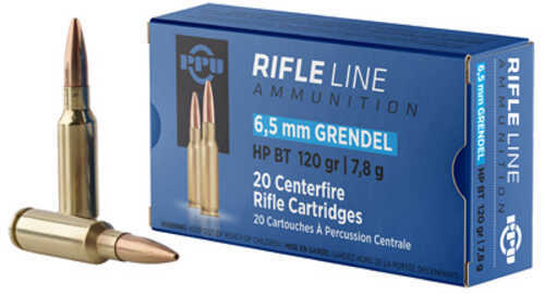 Prvi Partizan Standard Rifle 6.5 Grendel 120 Grain Boat Tail Hollow Point 20 Round Box PP6GH