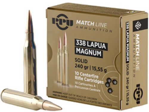 Prvi Partizan Match 338 Lapua 240 Grain Full Metal Jacket 10 Round Box PPM338