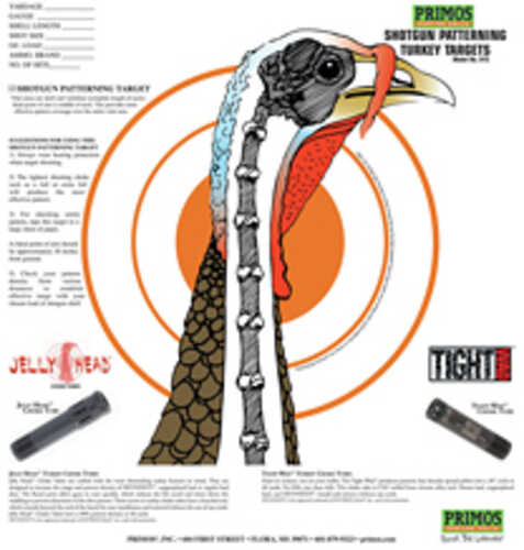 Primos 6041 Shotgun Turkey Paper Target 10.75" X 11.50" 12 Per Pack