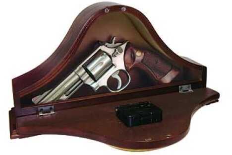 PS Products Concealment Mantle Clock Fits Medium to Large Handguns Mahogany Wood MGC