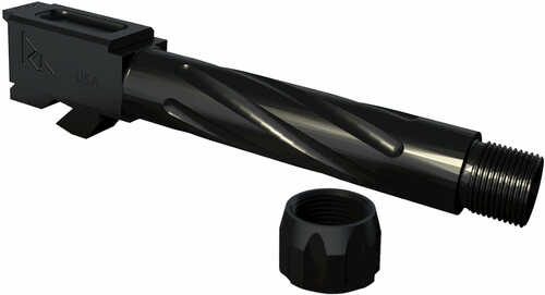 Rival Arms Match Grade Drop-In Threaded Barrel For Gen 3/4 for Glock 23 Converts to 9MM 1:10" twist Black Physical Vapor