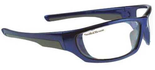 Radians SW101 Smith & Wesson Glasses Aluminum Blue/Clear 99.9% Uv Protection W/ Zippered Carry Case SW101-10C