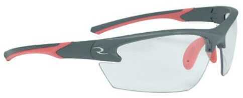 Radians WS6810Cs Ladies Range Eyewear Clear Lens Gray With Coral Accents Frame