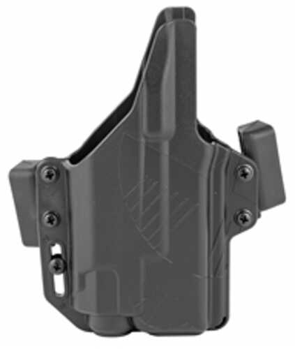 Raven Concealment Systems Perun LC OWB Holster 1.5" Fits Glock 19 with TLR-7/8 Ambidextrous Black Nylon/Polymer PXG19TLR