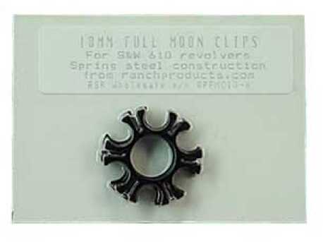 Ranch Products Full Moon Clip 10MM 6Rd S&W 610 8 Pk Blue FMC10-6