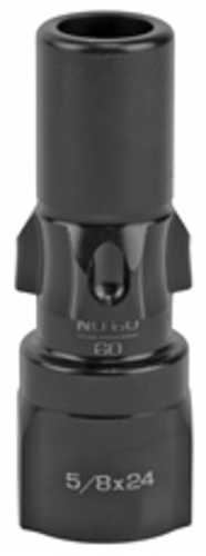 Rugged Suppressors OA006 3 Lug Adapter 9mm Luger 5/8"-24 tpi Threads, Black