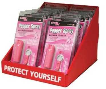 Sabre National Breast Cancer Foundation Display .54 Ounce Pink Key Ring Pepper Spray, 12 Count Md: Bx-HC-NBCF-01
