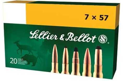 7x57mm Mauser 173 Grain Soft Point 20 Rounds Sellior & Bellot Ammunition