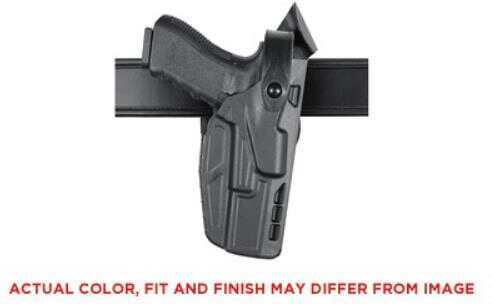 Safariland Model 7360 7TS ALS/SLS Mid-Ride Level III Retention Duty Holster Fits Glock 17/22 Right Hand Plain Black Fini