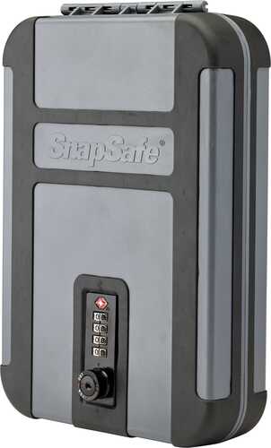 SnapSafe TrekLite Lock Box X-Large 10" 7" 2" Black and Gray Finish TSA Comboination Cable Included 75241