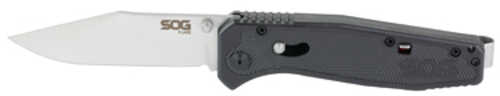 SOG Knives & Tools Flare Folding Knife 3.5" Clip Point Blade 8" Overall Length 8Cr13MoV Steel Satin Finish Blade Steel S