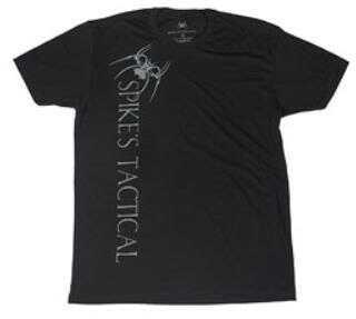 Spikes Tactical Vertical w/Spider Tee Shirt LG Black