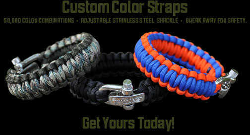 Paracord Large - 7.5" Survival Bracelet Regular Straps 201101360 Stainless Closure Coyote Brown