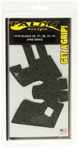 Talon Grips 105R Adhesive Compatible with for Glock 26/27/28/33/39 Gen3 Textured Rubber Black