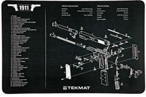TEKMat Pistol Mat 1911 Blk R17-1911-img-0