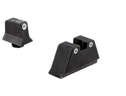 Trijicon 600689 Bright & Tough Night Sights Fits Glock 20/21/29/30/36/40/41 Green w/White Outline Front