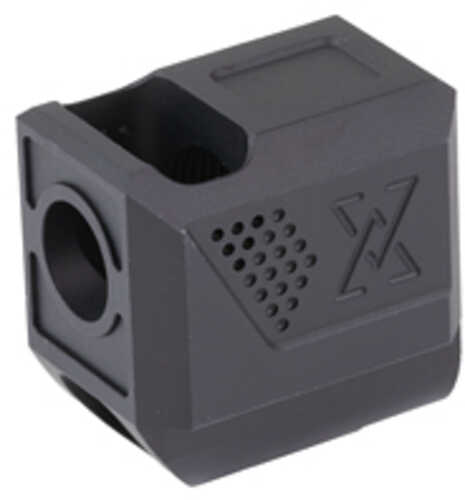 True Precision True-Lock Compensator Fits Sig P365/X/XL/Macro with 1/2x28 Threaded Barrel Black TP-P365MUC-BL